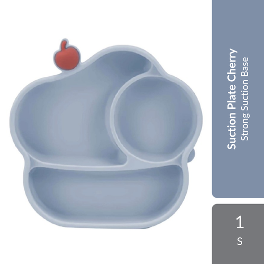 Samu Giken Suction Plate Cherry 1s | Strong Suction Base For Mess-Free Self-Feeding Samu Giken