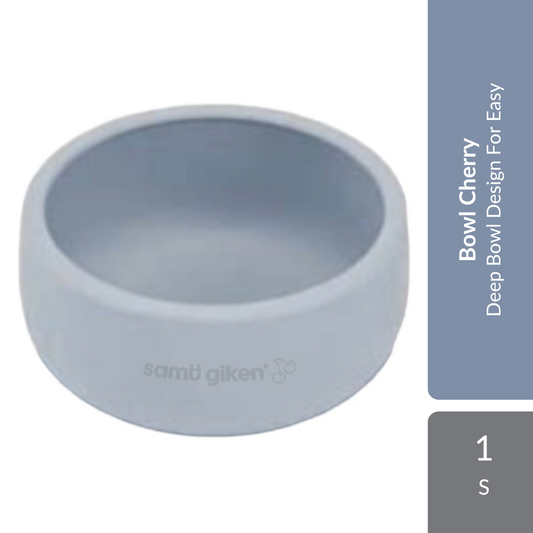 Samu Giken Bowl Cherry 1s | Deep Bowl Design For Easy & Mess-Free Self-Feeding Samu Giken