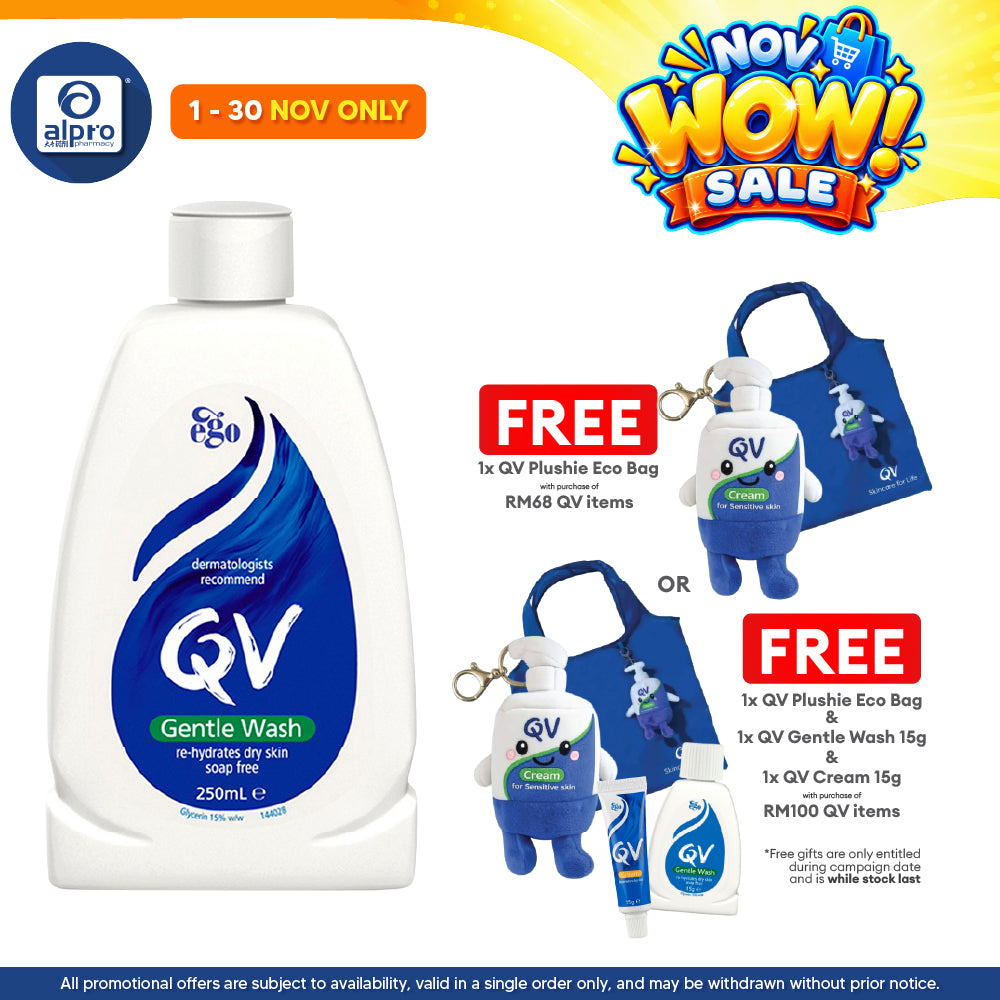QV Gentle Wash 250ml | Soap Free Cleanser