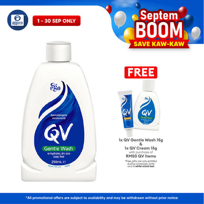 QV Gentle Wash 250ml | Soap Free Cleanser QV