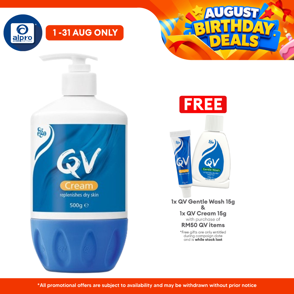 Ego QV Cream 500g | Replenishes Dry Skin QV