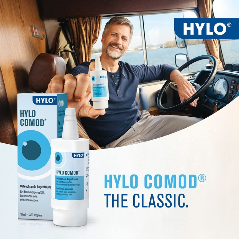 Hylo-comod 1mg/ml Eye Drops 10ml | Long-Lasting Hydration From Dry Eyes Ursapharm