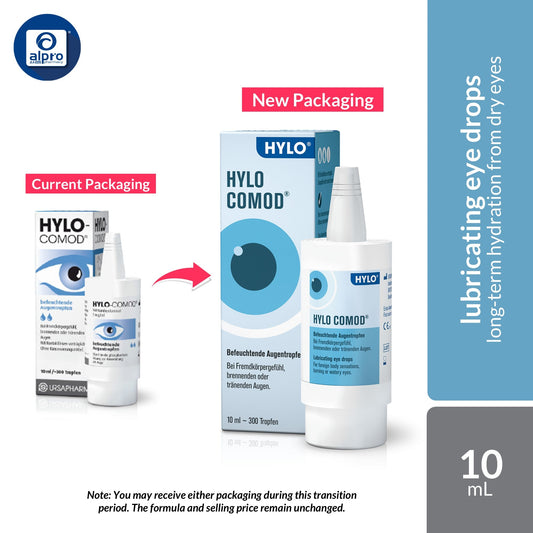 Hylo-comod 1mg/ml Eye Drops 10ml | Long-Lasting Hydration From Dry Eyes Ursapharm