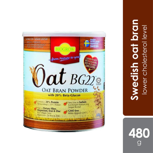 Biogrow Oat BG22 480g | Lowering Cholesterol Level Biogrow