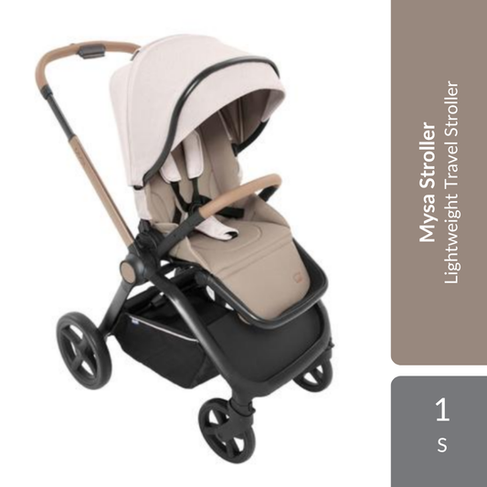 Chicco Mysa Stroller 1s | Lightweight Foldable Travel Stroller Chicco