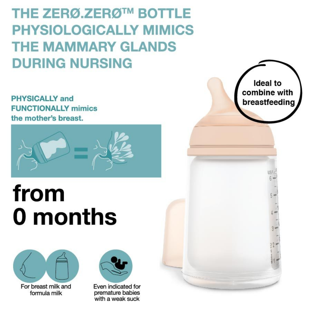 Suavinex Zero Zero Baby Bottle Starter Set 0M+ 1s | Complete Anti-Colic Feeding Essentials For Newborns Suavinex