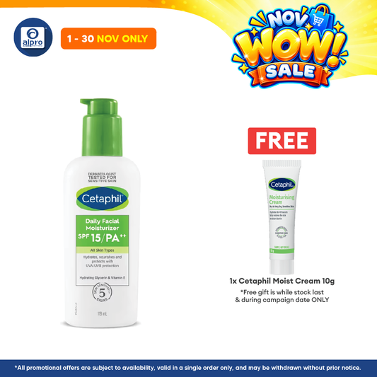 Cetaphil Daily Facial Moisturizer Spf15 118ml