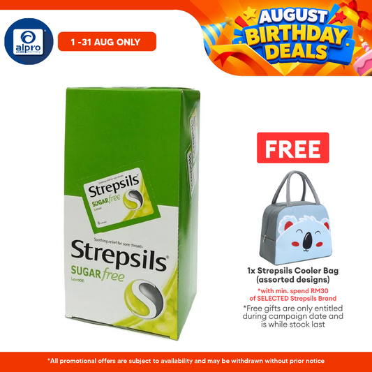 Strepsils Lemon Sugar Free 24x6s Strepsils