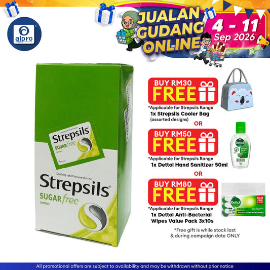 Strepsils Lemon Sugar Free 24x6s Strepsils