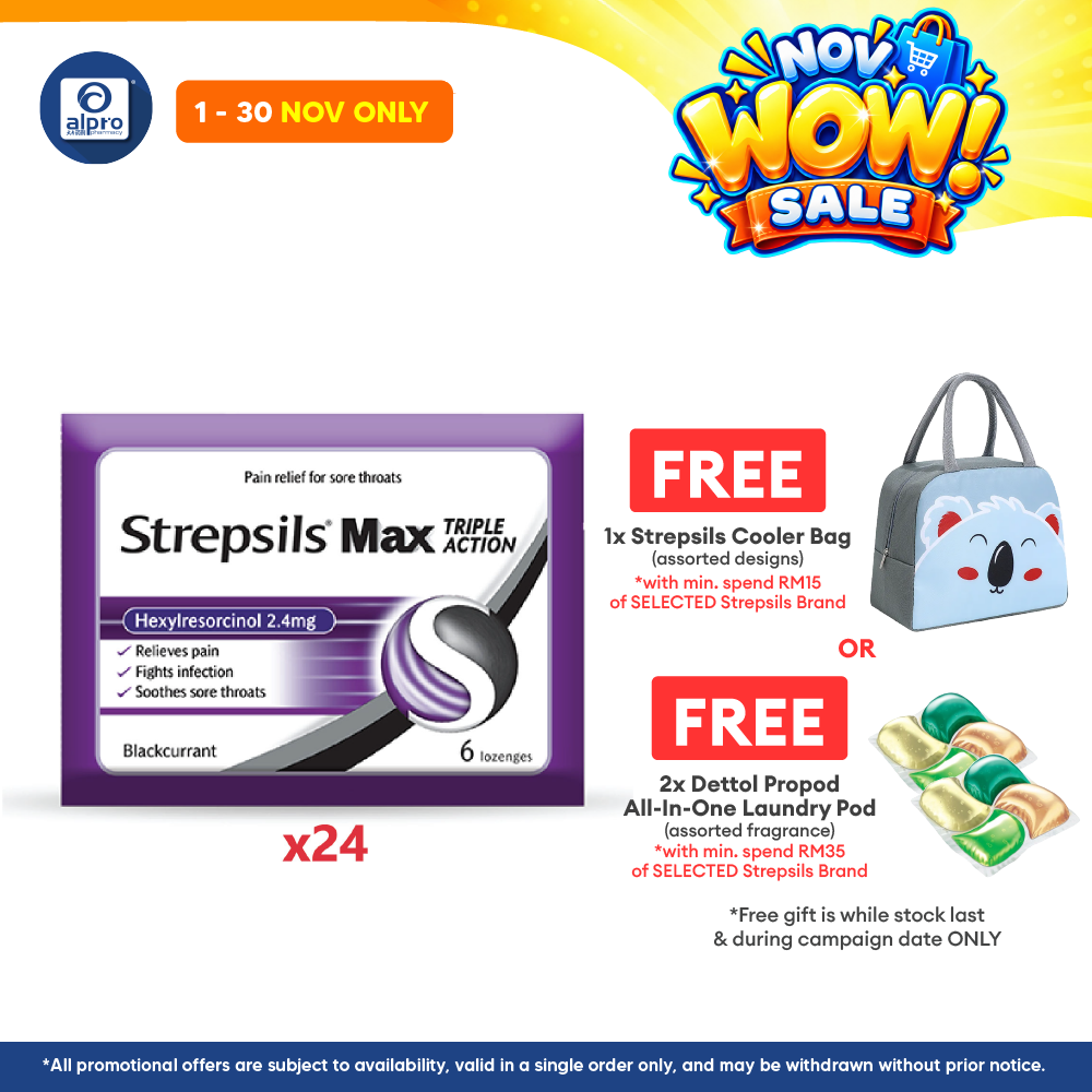 Strepsils Max Blackcurrant 24x6s