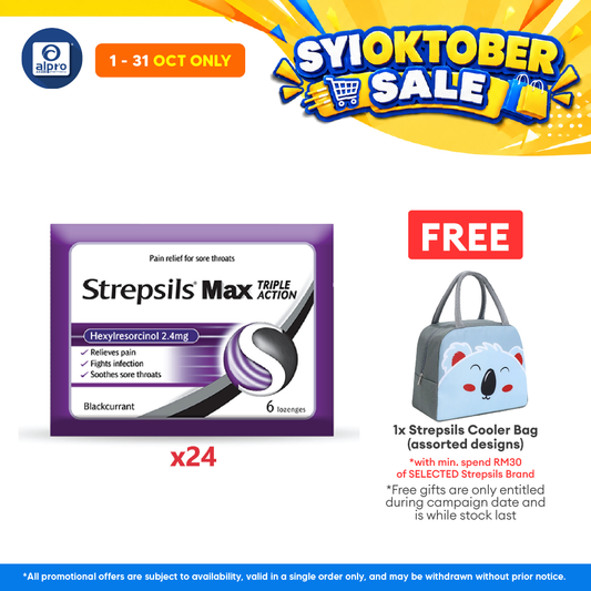Strepsils Max Blackcurrant 24x6s