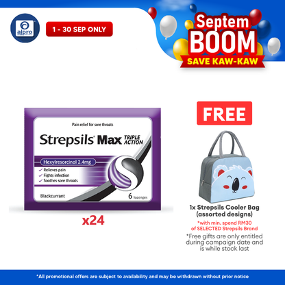 Strepsils Max Blackcurrant 24x6s