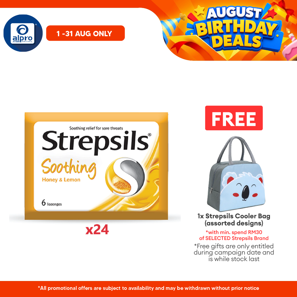 Strepsils Soothing Honey & Lemon 24x6s | Honey lemon Strepsils