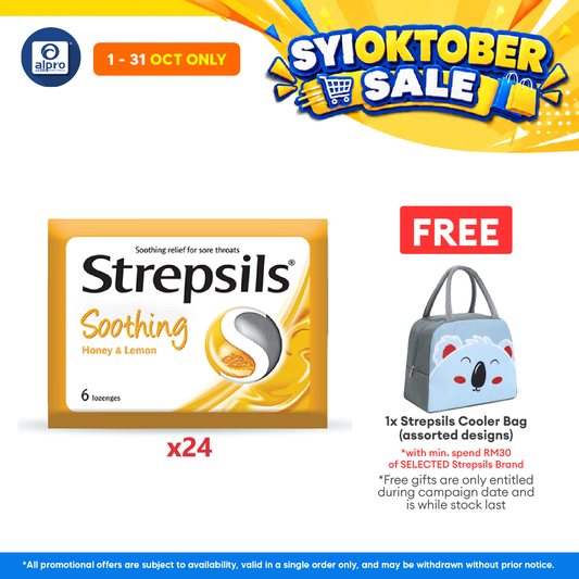 Strepsils Soothing Honey & Lemon 24x6s | Honey lemon