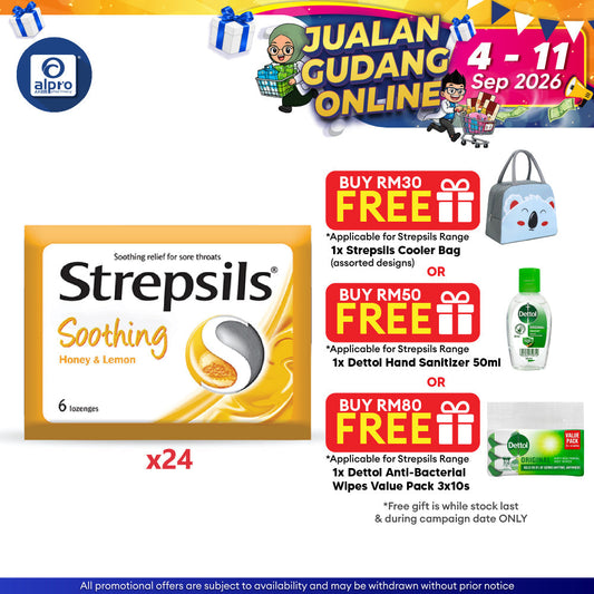 Strepsils Soothing Honey & Lemon 24x6s | Honey lemon Strepsils