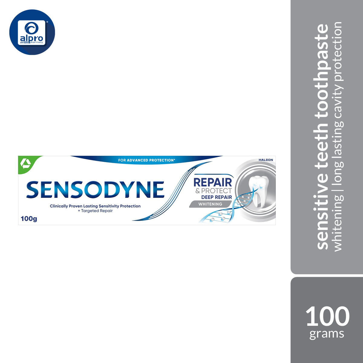 Sensodyne Repair & Protect – Whitening 100g | Advanced Sensitivity & Cavity Protection