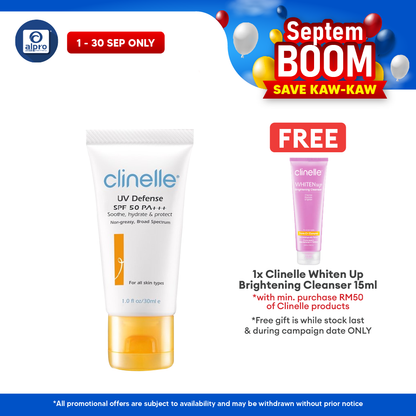 Clinelle UV Defense SPF50 30ml | Soothe, Hydrate & Protect Polylab