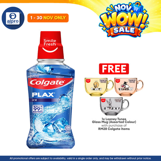 Colgate Plax Ice 250mL | With Natural Minty Essential Oils