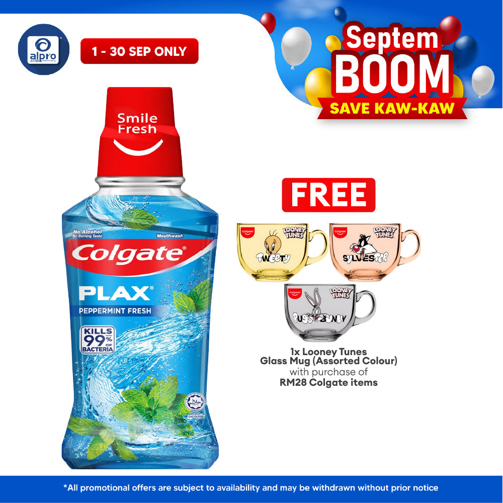 Colgate Plax Peppermint 250mL | Natural Minty Colgate
