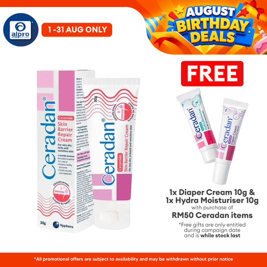 Ceradan Skin Barrier Repair Cream 30g | Rebuild the Skin Protective Barrier Ceradan