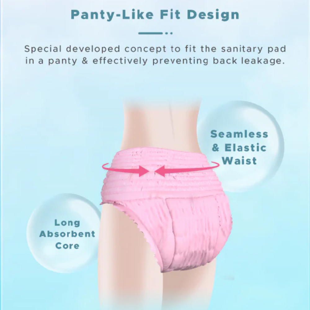 Shapee Overnite Sanitary Panties S - M 3s | Overnight Leak Protection For Postpartum & Maternity Care Shapee