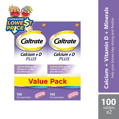 Caltrate 600 Plus 2x100s | Bone Health Formation Caltrate