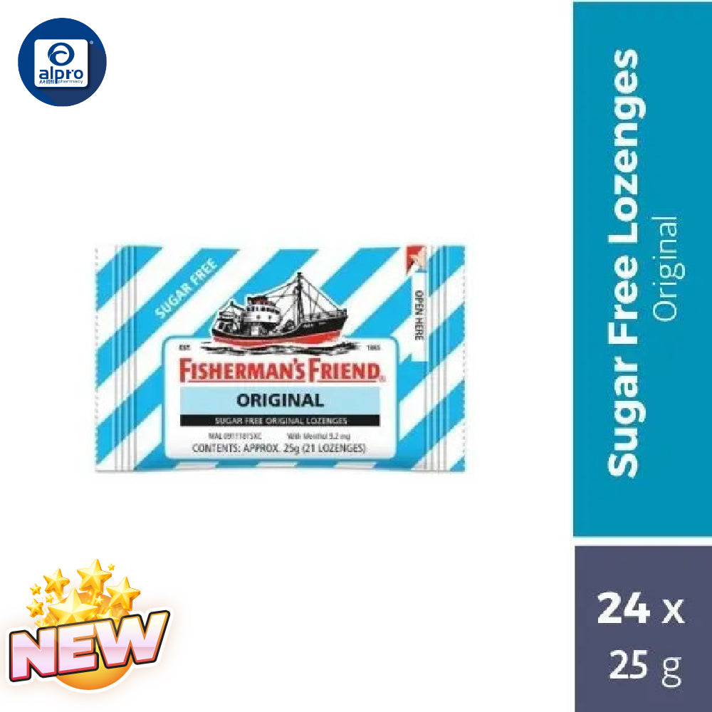 Fishermans Friend Sugar Free Original Lozenges 24x25g Fishermans Friend