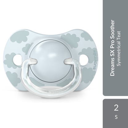 Suavinex Dreams Physiological Soother SX Pro Silicone Teat 0-6M 2s | Symmetrical Teat Suavinex