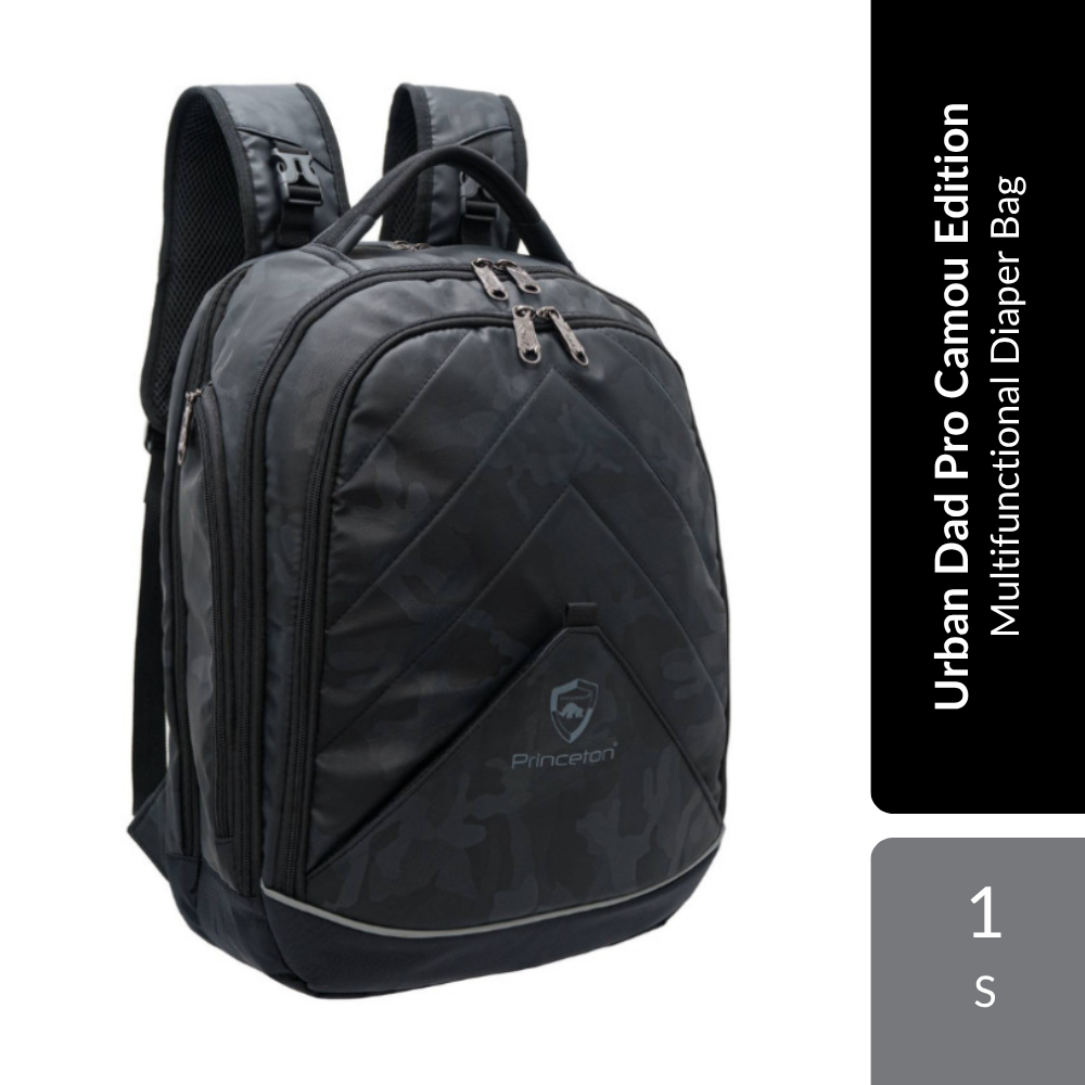 Princeton Urban Dad Pro Camou Edition 1s | Spacious & Multifunctional Diaper Bag For Parents Alpro Baby