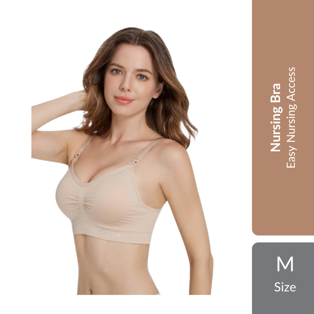 Shapee Nursing Bra 1s | Wire-Free Comfort & Easy Nursing Access For Breastfeeding Mothers Shapee