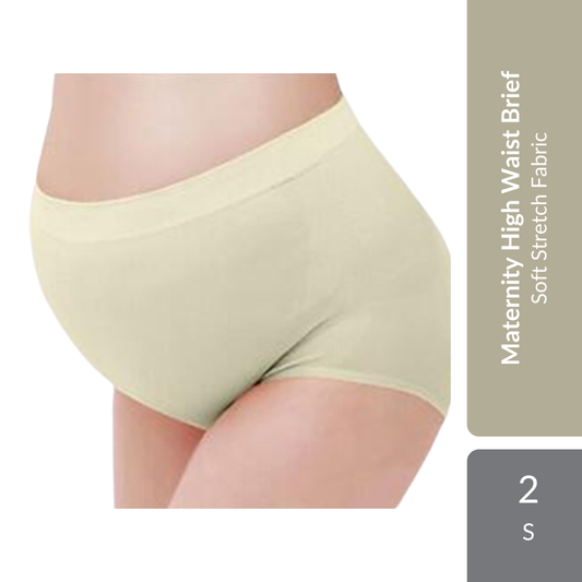 Shapee Maternity High Waist Brief 2s | Soft Stretch Fabric With Gentle Belly Support For Pregnancy Comfort Shapee