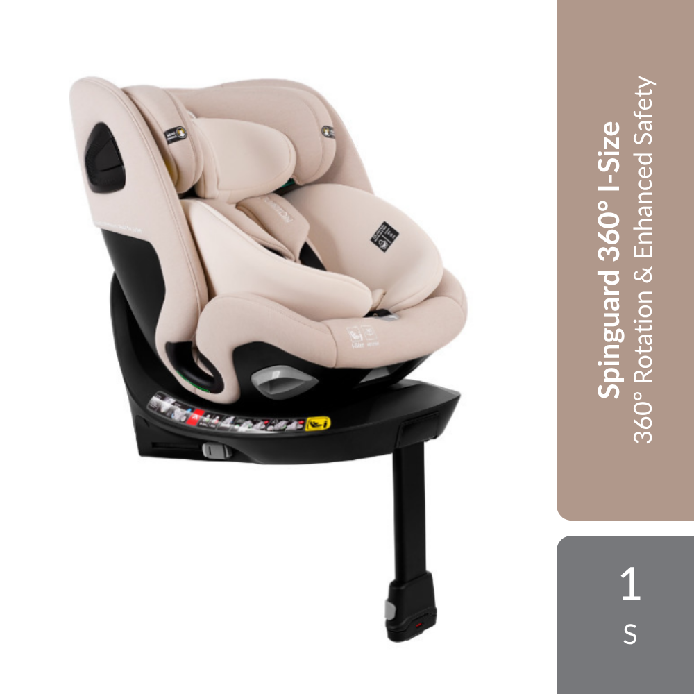 Quinton Spinguard 360° I-Size Baby Car Seat 1s | 360° Rotation & Enhanced Safety Quinton
