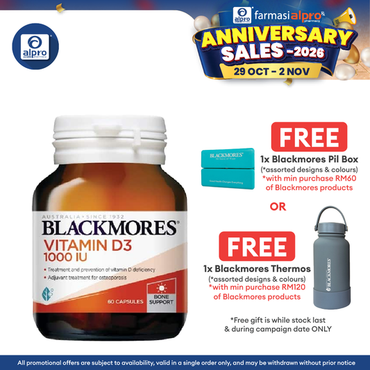 Blackmores Vitamin D3 1000IU 60s | Supporting Immune System