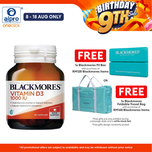 Blackmores Vitamin D3 1000IU 60s | Supporting Immune System Blackmores