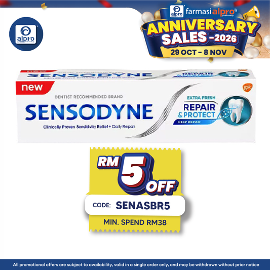 Sensodyne Repair & Protect – Extra Fresh 100g | Advanced Sensitivity & Cavity Protection