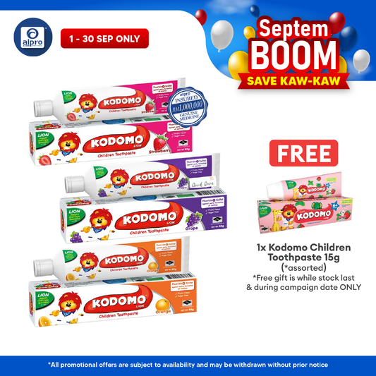 Kodomo Toothpaste Grape 80g | Repair Early Caries in 14 Days Kodomo