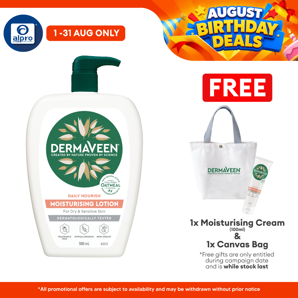 Dermaveen Moisturising Lotion 500ml | Restores and Protects Skin Ability Dermaveen