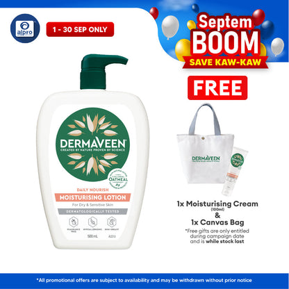 Dermaveen Moisturising Lotion 500ml | Restores and Protects Skin Ability Dermaveen