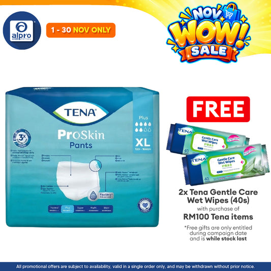 Tena Pants Plus XL 12's | Triple Protection