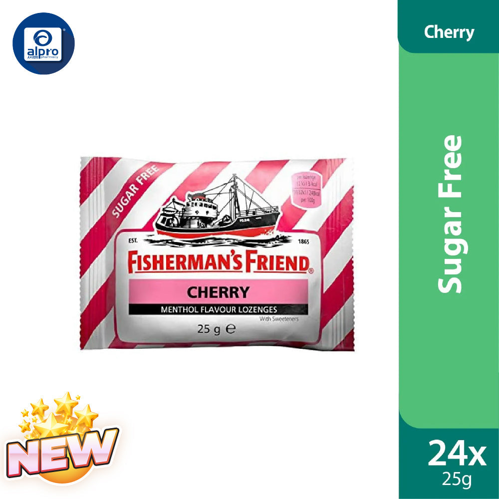 Fishermans Friend Sugar Free Cherry 24x25g Fishermans Friend