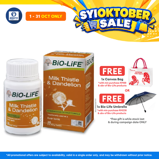 Bio-Life Milk Thistle & Dandelion 30s | Daily Supplement