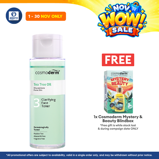 Cosmoderm Tea Tree Oil Clarifying Face Toner 100ml