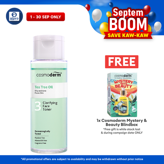 Cosmoderm Tea Tree Oil Clarifying Face Toner 100ml Cosmoderm