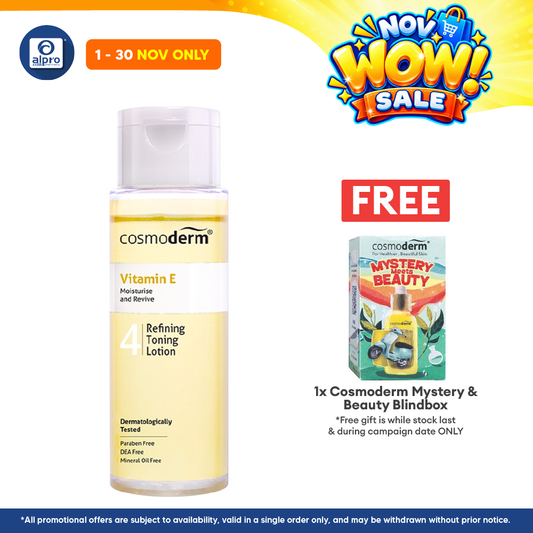 Cosmoderm Vitamin E Refining Toning Lotion 100ml