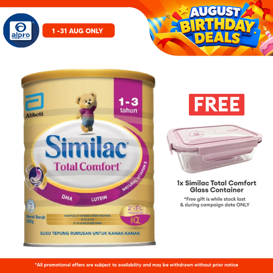 Abbott Similac Total Comfort Plus 1-3 Years Old 820g | Helps Kids with Milk Indigestion Similac