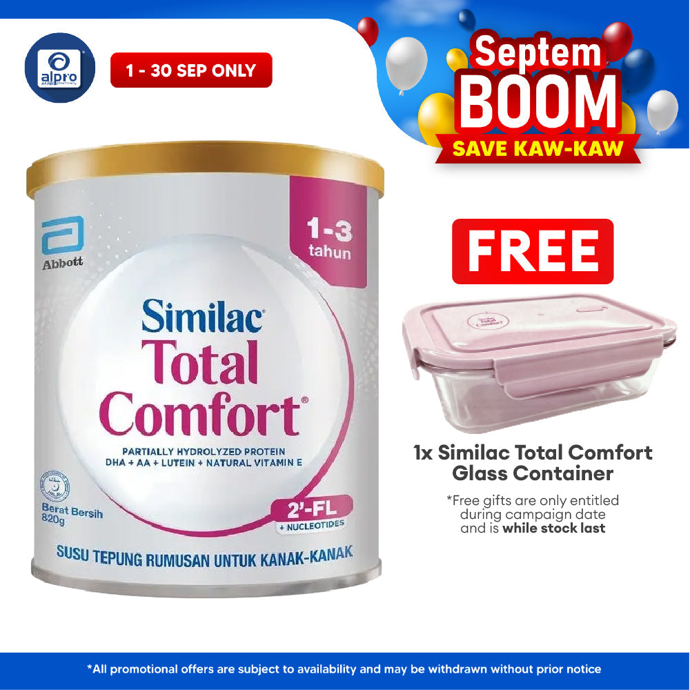 Abbott Similac Total Comfort Plus 1-3 Years Old 820g | Helps Kids with Milk Indigestion Similac