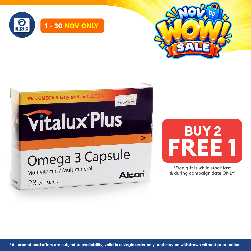 Vitalux Plus Omega 3 2x14s | Eye Health
