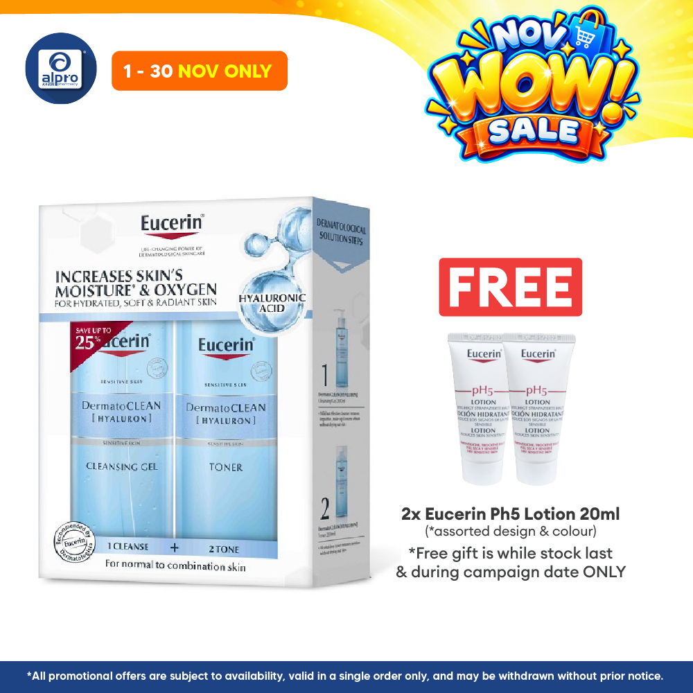 Eucerin Dermatoclean Cleansing Gel & Toner 200ml