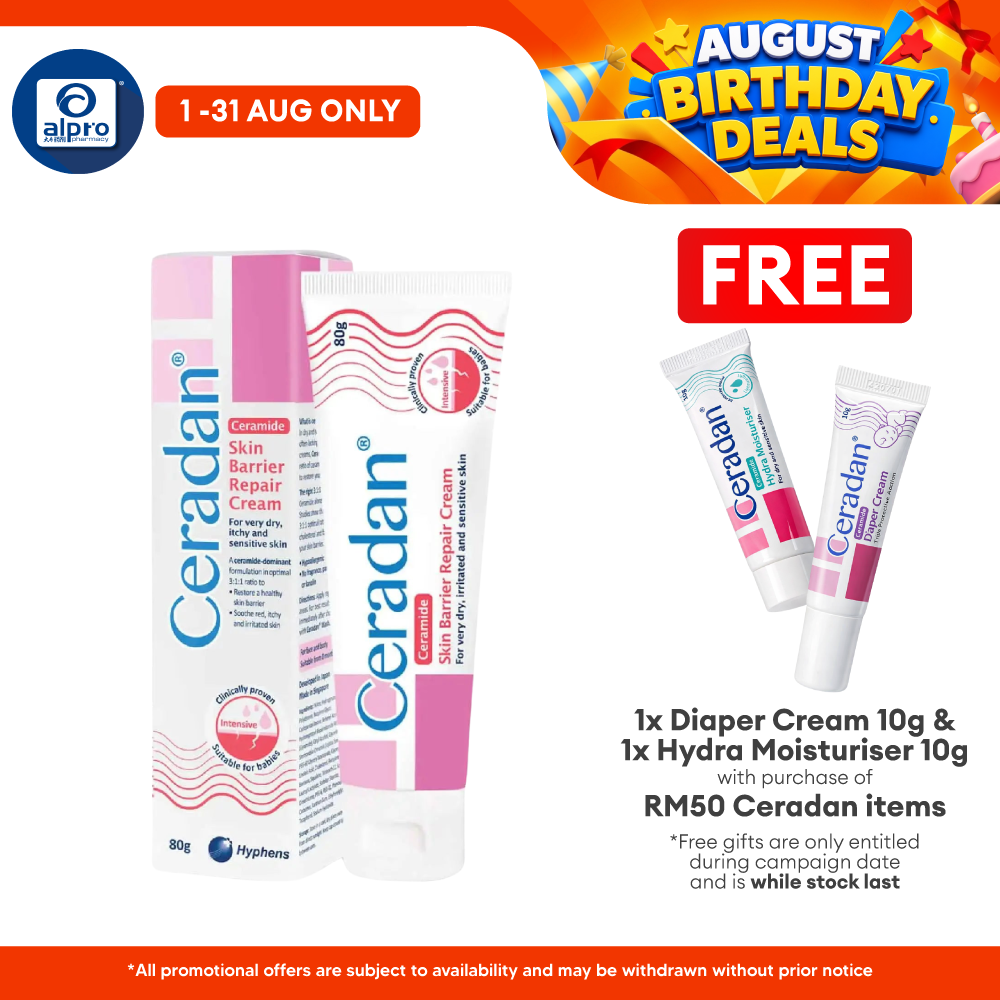 Ceradan Skin Repair Cream 80g | Rebuild Skins Protective Barrier Ceradan