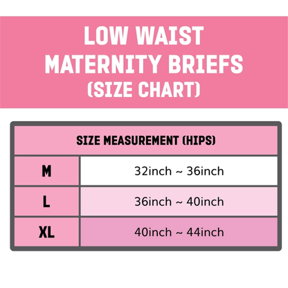 Shapee Maternity Low Cut Brief Random Color 3s | Soft Stretch Fabric For Everyday Pregnancy Comfort Shapee
